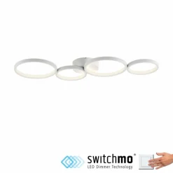 Luminaires Paul Neuhaus Plafonnier Paul Neuhaus KIRINGE LED Blanc, 1 lumière* Éclairage Led