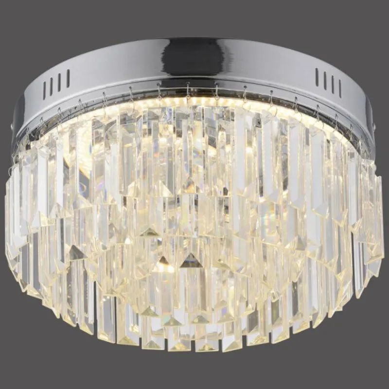 Luminaires Paul Neuhaus Plafonnier Paul Neuhaus KRISTA LED Chrome, 1 lumière