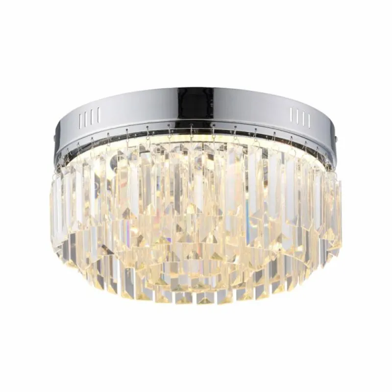 Luminaires Paul Neuhaus Plafonnier Paul Neuhaus KRISTA LED Chrome, 1 lumière