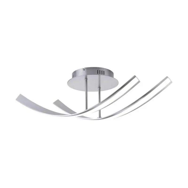 Luminaires Paul Neuhaus Plafonnier Paul Neuhaus LINDA LED Acier inoxydable, 2 lumières* Éclairage Led