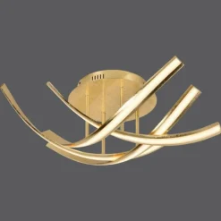 Lampes Dorées-Luminaires Paul Neuhaus Plafonnier Paul Neuhaus LINDA LED Or, 4 lumières