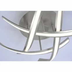 Luminaires Paul Neuhaus Plafonnier Paul Neuhaus LINDA LED Acier inoxydable, 4 lumières* Éclairage Led