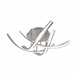 Luminaires Paul Neuhaus Plafonnier Paul Neuhaus LINDA LED Acier inoxydable, 4 lumières* Éclairage Led