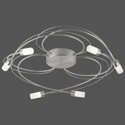 Luminaires Paul Neuhaus Plafonnier Paul Neuhaus NELIA LED Acier inoxydable, 6 lumières