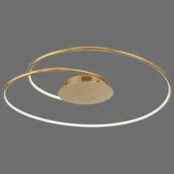 Lampes Dorées-Luminaires Paul Neuhaus Plafonnier Paul Neuhaus NASTRO LED Or, 1 lumière