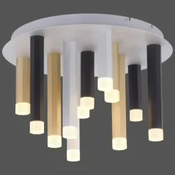 Luminaires Paul Neuhaus Plafonnier Paul Neuhaus PURE-GEMIN LED Aluminium, Noir, 12 lumières* Éclairage Led