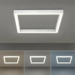 Luminaires Paul Neuhaus Plafonnier Paul Neuhaus PURE-LINES LED Aluminium, 1 lumière, Télécommandes* Éclairage Led