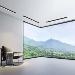 Luminaires Paul Neuhaus Plafonnier Paul Neuhaus PURE-LINES LED Anthracite, 1 lumière, Télécommandes* Éclairage Led