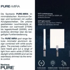 Luminaires Paul Neuhaus Plafonnier Paul Neuhaus PURE-MIRA LED Noir, 4 lumières, Télécommandes* Éclairage Led