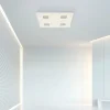 Luminaires Paul Neuhaus Plafonnier Paul Neuhaus PURE-NEO LED Aluminium, 4 lumières, Télécommandes* Éclairage Led