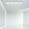 Luminaires Paul Neuhaus Plafonnier Paul Neuhaus PURE-NEO LED Aluminium, 3 lumières, Télécommandes* Éclairage Led