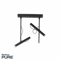 Luminaires Paul Neuhaus Plafonnier Paul Neuhaus PURE-TUTUA LED Noir, 2 lumières* Éclairage Led