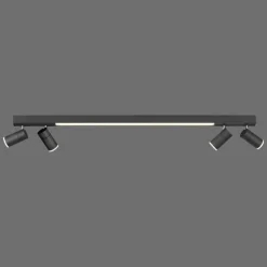Luminaires Paul Neuhaus Plafonnier Paul Neuhaus PURE-LINES LED Anthracite, 1 lumière, Télécommandes* Éclairage Led