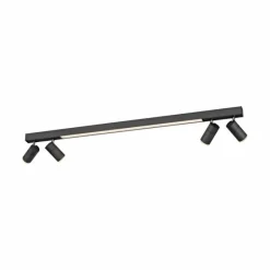 Luminaires Paul Neuhaus Plafonnier Paul Neuhaus PURE-LINES LED Anthracite, 1 lumière, Télécommandes* Éclairage Led