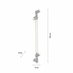 Luminaires Paul Neuhaus Plafonnier Paul Neuhaus PURE-LINES LED Aluminium, 1 lumière, Télécommandes* Éclairage Led