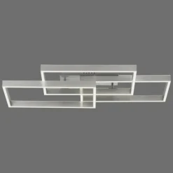 Luminaires Paul Neuhaus Plafonnier Paul Neuhaus PAAN LED Acier brossé, 1 lumière, Télécommandes* Éclairage Led