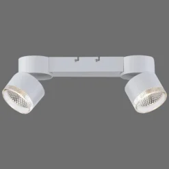 Luminaires Paul Neuhaus Plafonnier Paul Neuhaus PURE-NOLA LED Blanc, 2 lumières* Spots Et Projecteurs