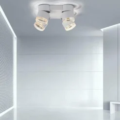 Luminaires Paul Neuhaus Plafonnier Paul Neuhaus PURE-NOLA LED Blanc, 4 lumières* Éclairage Led