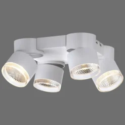 Luminaires Paul Neuhaus Plafonnier Paul Neuhaus PURE-NOLA LED Blanc, 4 lumières* Éclairage Led