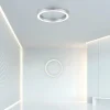 Luminaires Paul Neuhaus Plafonnier Paul Neuhaus PURE-LINES LED Argenté, 1 lumière, Télécommandes* Éclairage Led