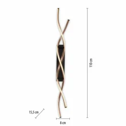 Lampes Dorées-Luminaires Paul Neuhaus Plafonnier Paul Neuhaus POLINA LED Noir, 1 lumière