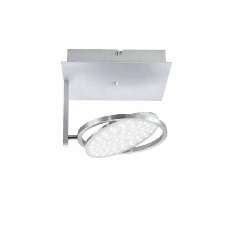 Paul Neuhaus Q-Serie Plafonnier Paul Neuhaus Q-Orbit LED Aluminium, 1 lumière, Télécommandes