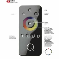 Paul Neuhaus Q-Serie Plafonnier Paul Neuhaus Q-LENNY LED Blanc, 1 lumière, Télécommandes, Changeur de couleurs