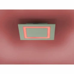 Paul Neuhaus Q-Serie Plafonnier Paul Neuhaus Q-MIRAN LED Aluminium, 1 lumière, Télécommandes, Changeur de couleurs