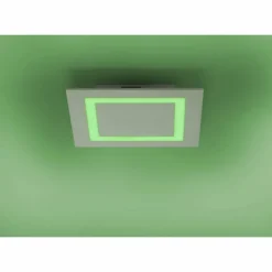 Paul Neuhaus Q-Serie Plafonnier Paul Neuhaus Q-MIRAN LED Aluminium, 1 lumière, Télécommandes, Changeur de couleurs