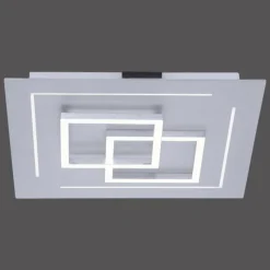 Paul Neuhaus Q-Serie Plafonnier Paul Neuhaus Q-LINEA LED Aluminium, 1 lumière, Télécommandes, Changeur de couleurs