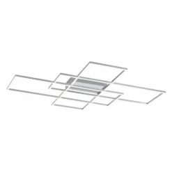 Paul Neuhaus Q-Serie Plafonnier Paul Neuhaus Q-INIGO LED Nickel mat, 3 lumières, Télécommandes