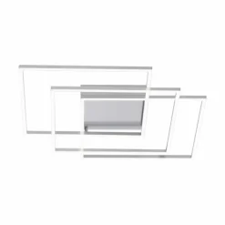 Paul Neuhaus Q-Serie Plafonnier Paul Neuhaus Q-INIGO LED Nickel mat, 3 lumières, Télécommandes