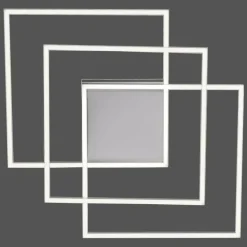 Paul Neuhaus Q-Serie Plafonnier Paul Neuhaus Q-INIGO LED Nickel mat, 3 lumières, Télécommandes