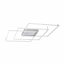 Paul Neuhaus Q-Serie Plafonnier Paul Neuhaus Q-INIGO LED Nickel mat, 3 lumières