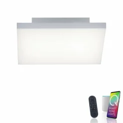 Paul Neuhaus Q-Serie Plafonnier Paul Neuhaus Q-FLAG LED Blanc, 1 lumière, Télécommandes, Changeur de couleurs