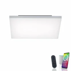 Paul Neuhaus Q-Serie Plafonnier Paul Neuhaus Q-FLAG LED Blanc, 1 lumière, Télécommandes, Changeur de couleurs