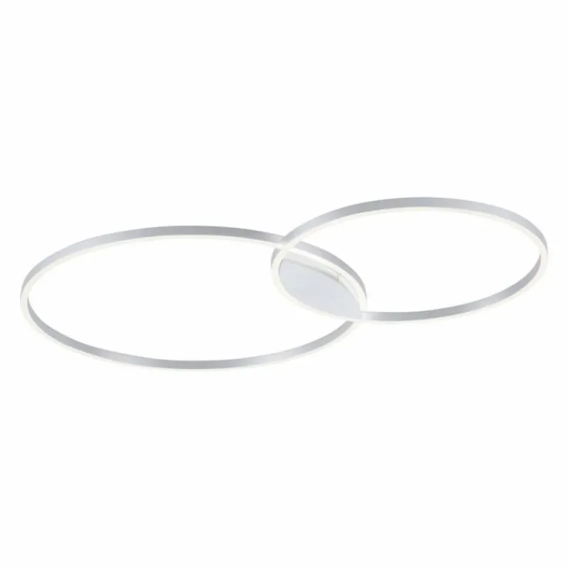 Paul Neuhaus Q-Serie Plafonnier Paul Neuhaus Q-KATE LED Aluminium, 1 lumière, Télécommandes