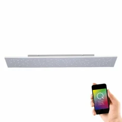 Paul Neuhaus Q-Serie Plafonnier Paul Neuhaus Q-NIGHTSKY LED Aluminium, 1 lumière, Télécommandes