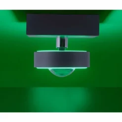 Paul Neuhaus Q-Serie Plafonnier Paul Neuhaus Q-MIA LED Anthracite, 1 lumière, Télécommandes