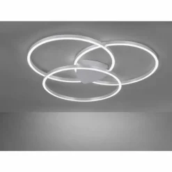 Paul Neuhaus Q-Serie Plafonnier Paul Neuhaus Q-KATE LED Argenté, 3 lumières, Télécommandes