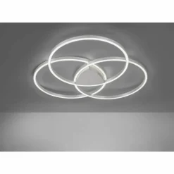 Paul Neuhaus Q-Serie Plafonnier Paul Neuhaus Q-KATE LED Argenté, 3 lumières, Télécommandes