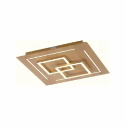 Paul Neuhaus Q-Serie Plafonnier Paul Neuhaus Q-LINEA LED Bois clair, 4 lumières, Télécommandes