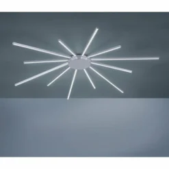 Paul Neuhaus Q-Serie Plafonnier Paul Neuhaus Q-SUNSHINE LED Aluminium, 12 lumières, Télécommandes