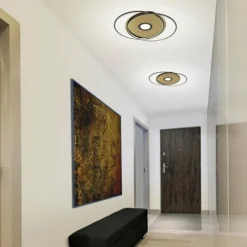 Paul Neuhaus Q-Serie Plafonnier Paul Neuhaus Q-AMIRA LED Noir, 1 lumière, Télécommandes