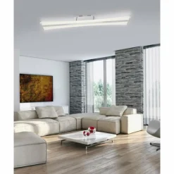 Paul Neuhaus Q-Serie Plafonnier Paul Neuhaus Q-Riller LED Chrome, 2 lumières, Télécommandes, Changeur de couleurs