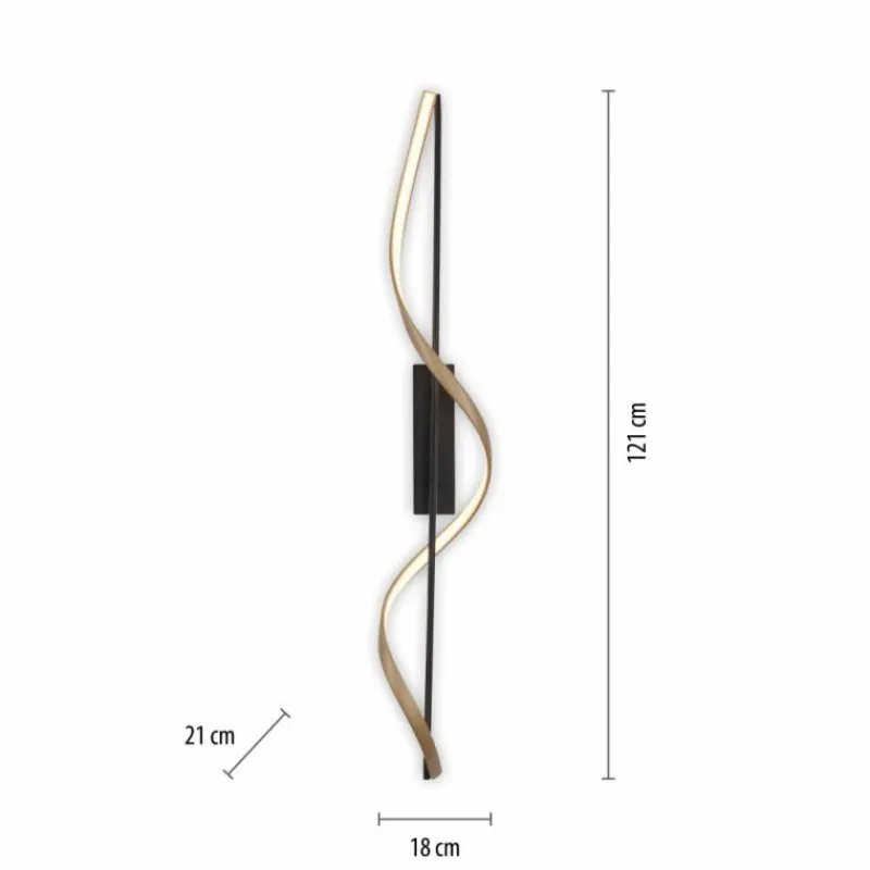 Paul Neuhaus Q-Serie Plafonnier Paul Neuhaus Q-SWING LED Anthracite, Or, 1 lumière, Télécommandes