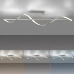 Paul Neuhaus Q-Serie Plafonnier Paul Neuhaus QSWING LED Argenté, 1 lumière, Télécommandes* Éclairage Led