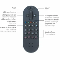 Paul Neuhaus Q-Serie Plafonnier Paul Neuhaus QSWING LED Argenté, 1 lumière, Télécommandes* Éclairage Led