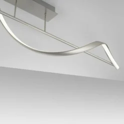 Paul Neuhaus Q-Serie Plafonnier Paul Neuhaus QSWING LED Argenté, 1 lumière, Télécommandes* Éclairage Led