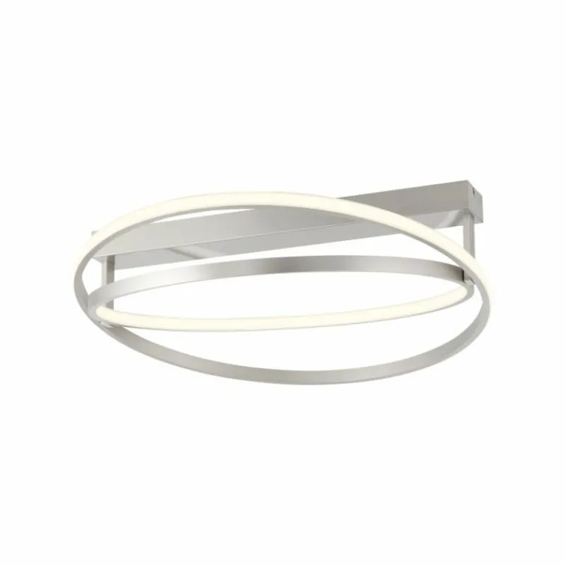 Paul Neuhaus Q-Serie Plafonnier Paul Neuhaus Q-BELUGA LED Argenté, 1 lumière, Télécommandes